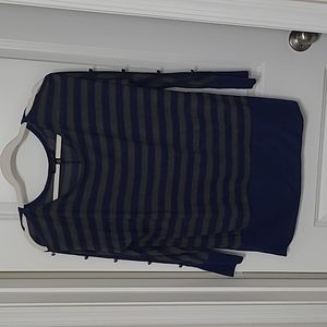 Paraphrase M top with decorative metallic buttons and peak a boo sleeves